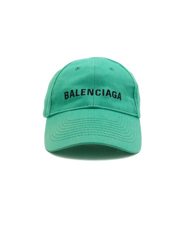 [중고명품] Balenciaga(발렌시아가) 529192 그린 프론트 자수로고 남여공용 볼캡 모자aa67446