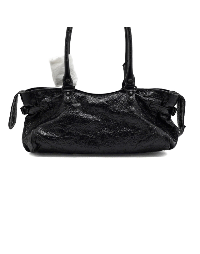발렌시아가 [중고명품] [중고명품] Balenciaga(발렌시아가) 867667 블랙 텍스처드 레더 르시티 이스트웨스트 토트백 겸 숄더백aa66962 착용컷