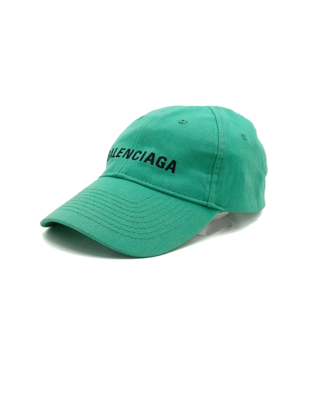 발렌시아가 [중고명품] [중고명품] Balenciaga(발렌시아가) 529192 그린 프론트 자수로고 남여공용 볼캡 모자aa67446 착용컷