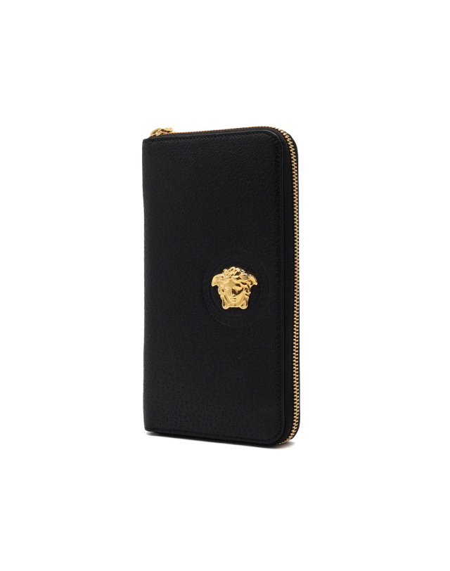 발렌시아가 [중고명품] [중고명품] Versace(베르사체) DP33597 라 메두사 헤드 레더 지퍼 롱 월렛 남여공용 장지갑aa68528 착용컷