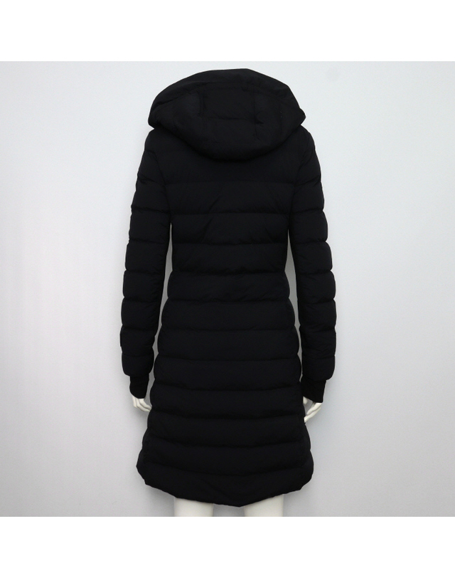 버버리 [중고명품] [중고명품] Burberry(버버리) 8018557 블랙 뉴브릿지 슬림핏 여성 후드 다운 롱패딩자켓aa65424 착용컷