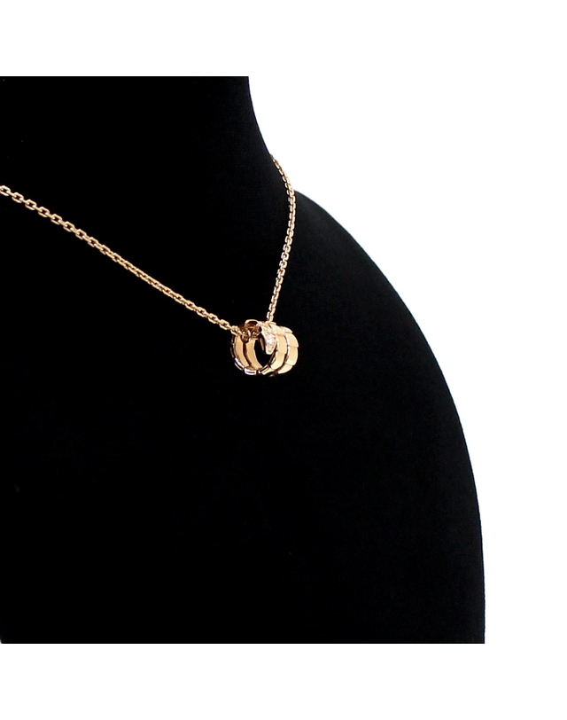 불가리 [중고명품] [중고명품] Bvlgari(불가리) 357794 18K로즈골드(핑크골드) 세르펜티 바이퍼 다이아 여성 목걸이aa68405 착용컷