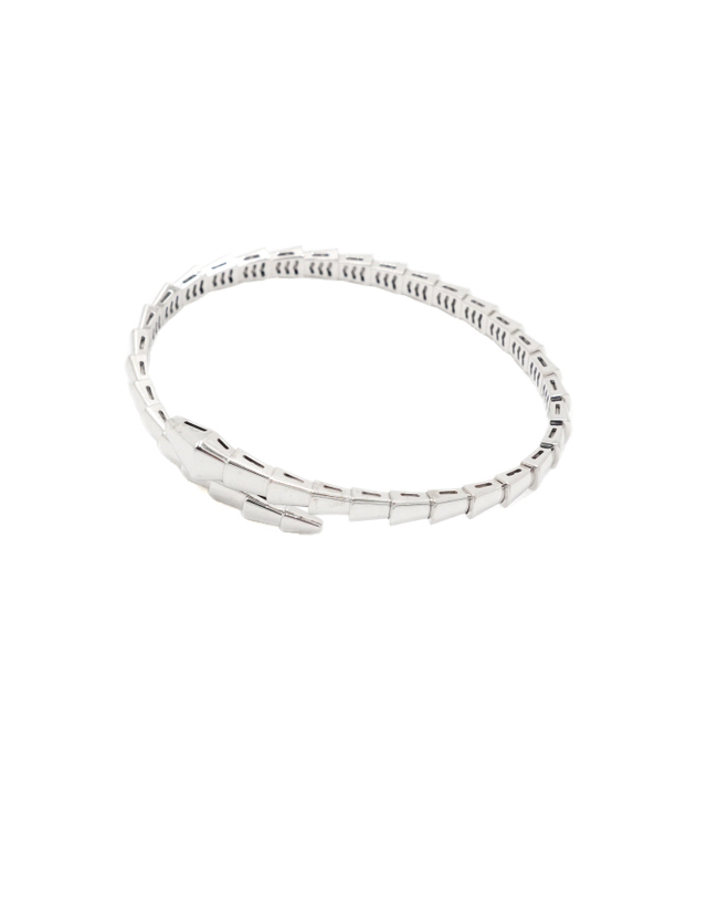 불가리 [중고명품] [중고명품] Bvlgari(불가리) 360719 18K화이트골드 세르펜티 바이퍼 M 브레이슬릿 팔찌-17호aa68119 착용컷