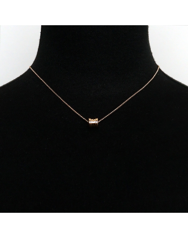 불가리 [중고명품] [중고명품] Bvlgari(불가리) 357255 18K로즈골드(핑크골드) 비제로원 네크리스 펜던트 목걸이aa68293 착용컷