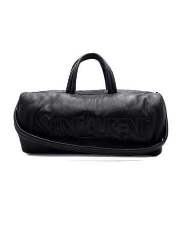 [중고명품] SAINT LAURENT(생로랑) 797640 블랙 램스킨 더플 트레블 남성 토트백 겸 숄더백aa61477