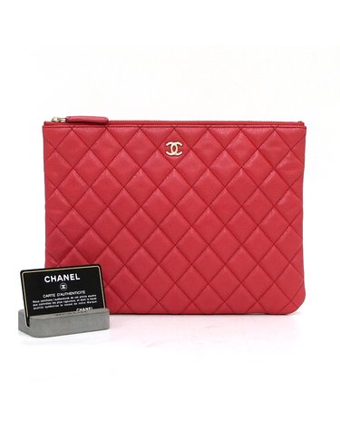 [중고명품] Chanel(샤넬) A82545 캐비어 금장CC 클래식 뉴미듐 클러치백aa68287