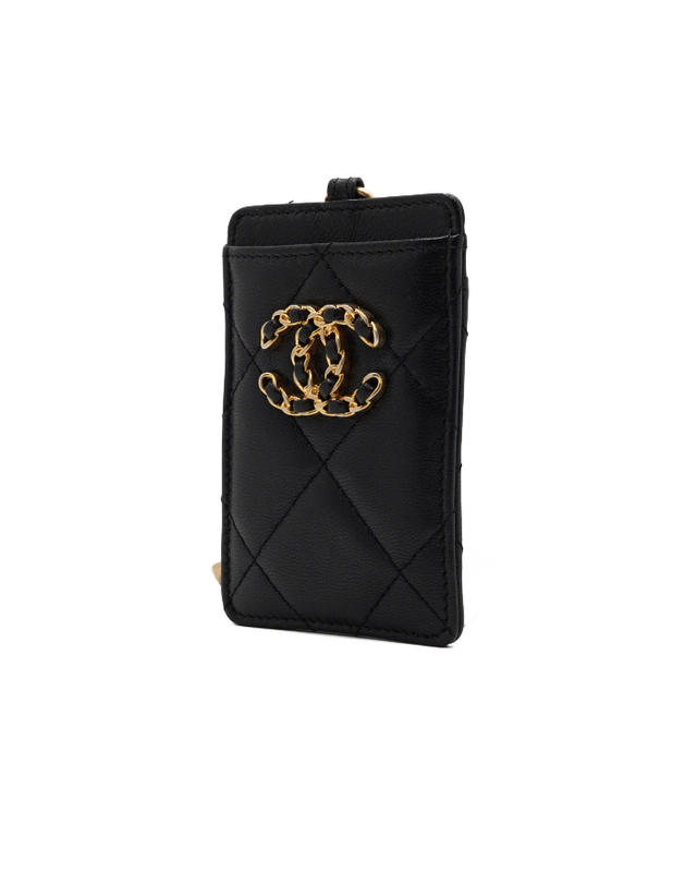 샤넬 [중고명품] [중고명품] Chanel(샤넬) AP1745 샤넬19 체인 카드지갑 목걸이aa65383 착용컷