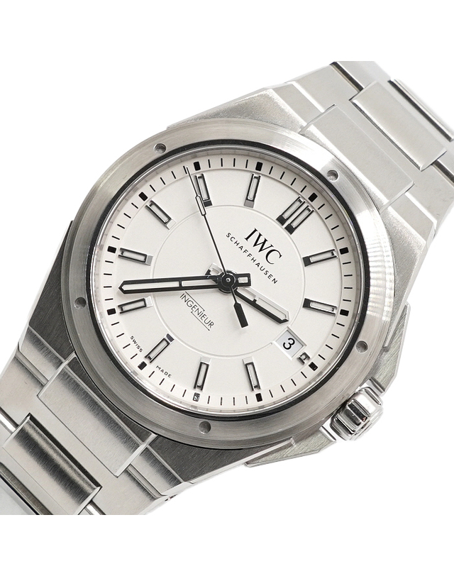 아이더블유씨 [중고명품] [중고명품] IWC IW323904 Ingenieur 인제니어 오토매틱 화이트 다이얼 40mm 스틸 남성 시계aa67236 착용컷