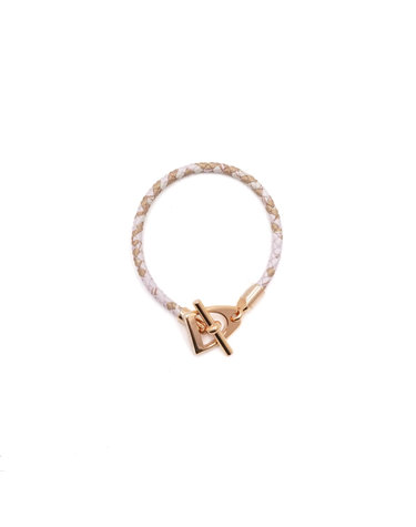 [중고명품] Hermes(에르메스) H100025F 금장 Etrier H 에트리에H 여성 브레이슬릿 팔찌aa66387
