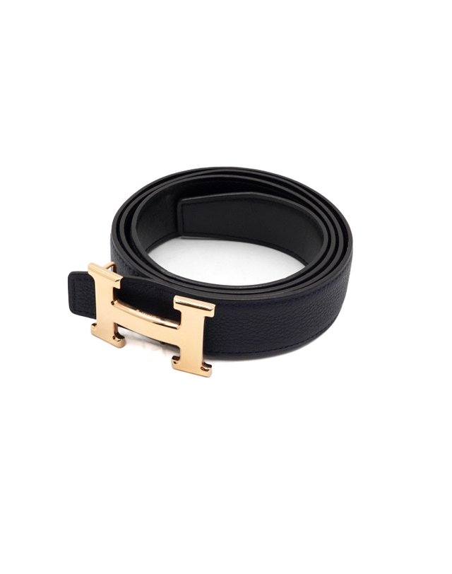 에르메스 [중고명품] [중고명품] Hermes(에르메스) H로고 금장 버클 리버서블 양면 스트랩 32MM 남성 벨트aa65587 착용컷