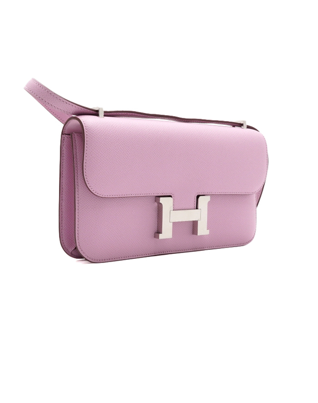 에르메스 [중고명품] [중고명품] Hermes(에르메스) 085425CKX9 26시즌 Mauve Sylvestre 모브 실베스트레 콘스탄스 엘란25 앱송 은장 숄더백 겸 크로스백aa68245 착용컷