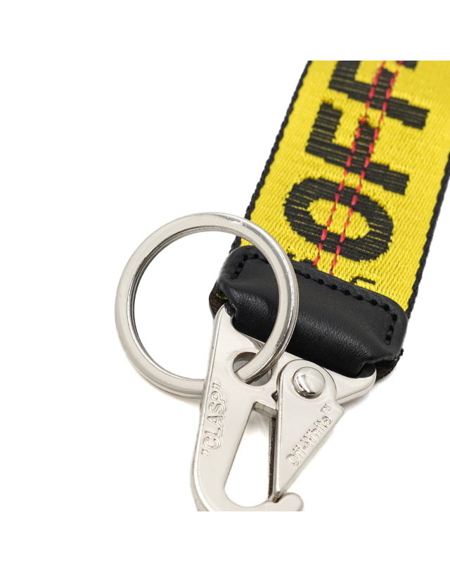 오프화이트 [중고명품] [중고명품] OFF WHITE(오프화이트) OWZG051F21FAB0011810 옐로우 패브릭 핸드스트랩 키링aa68248 착용컷