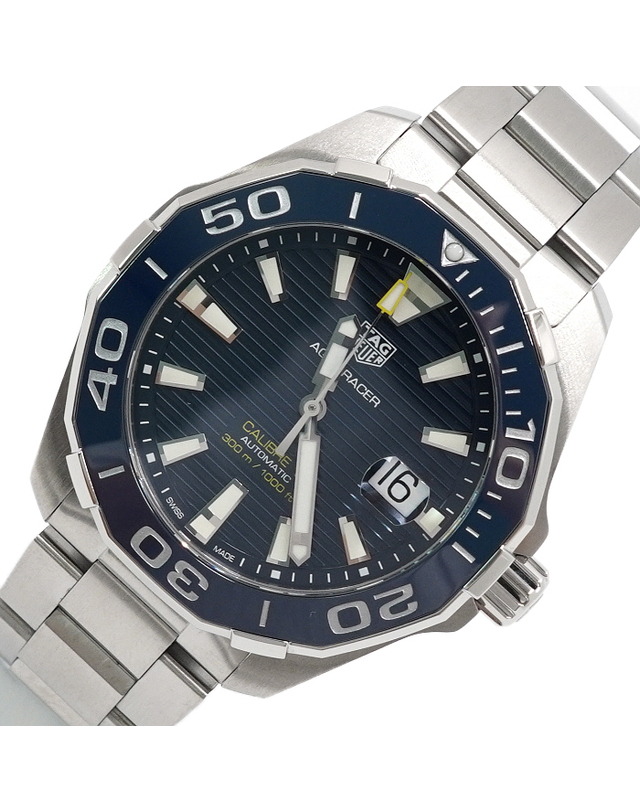 태그 호이어 [중고명품] [중고명품] 태그호이어 WAY201B AQUARACER 아쿠아레이서300 청판 오토매틱 43mm 스틸 남성 시계aa63654 착용컷