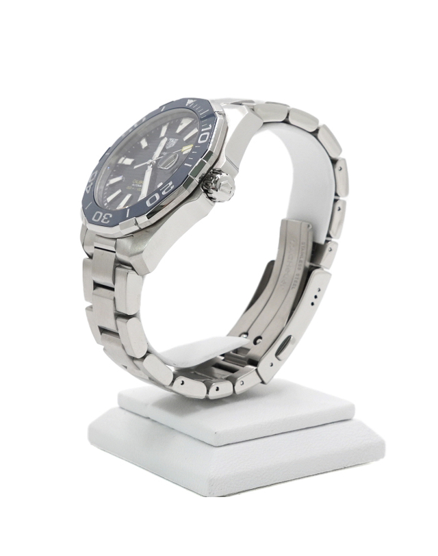 태그 호이어 [중고명품] [중고명품] 태그호이어 WAY201B AQUARACER 아쿠아레이서300 청판 오토매틱 43mm 스틸 남성 시계aa63654 착용컷