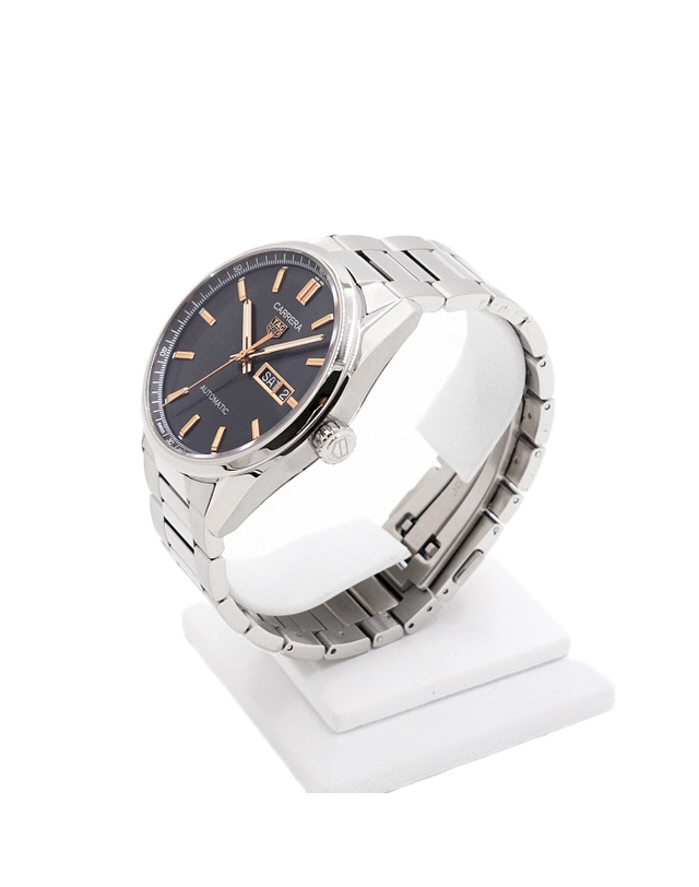 태그 호이어 [중고명품] [중고명품] Tag Heuer(태그호이어) WBN2013 까레라 데이데이트 블랙판 골드핸즈 41MM 오토매틱 남성 시계aa65646 착용컷