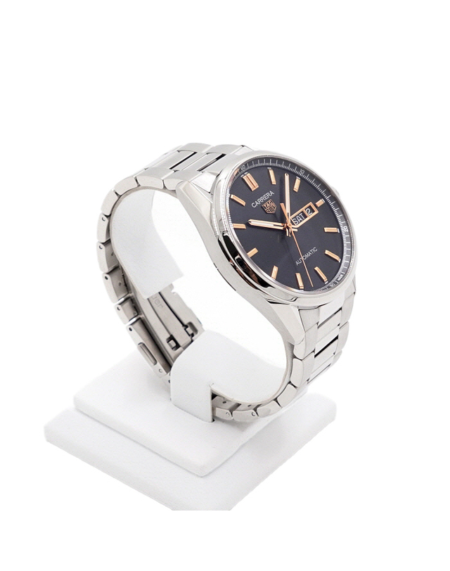 태그 호이어 [중고명품] [중고명품] Tag Heuer(태그호이어) WBN2013 까레라 데이데이트 블랙판 골드핸즈 41MM 오토매틱 남성 시계aa65646 착용컷