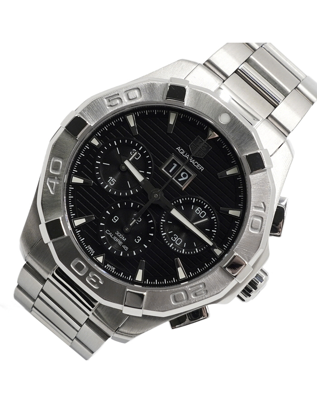 태그 호이어 [중고명품] [중고명품] Tag Heuer(태그호이어) CAY211Z 아쿠아레이서 43mm 크로노그래프 오토매틱 스틸 남성 시계aa67615 착용컷