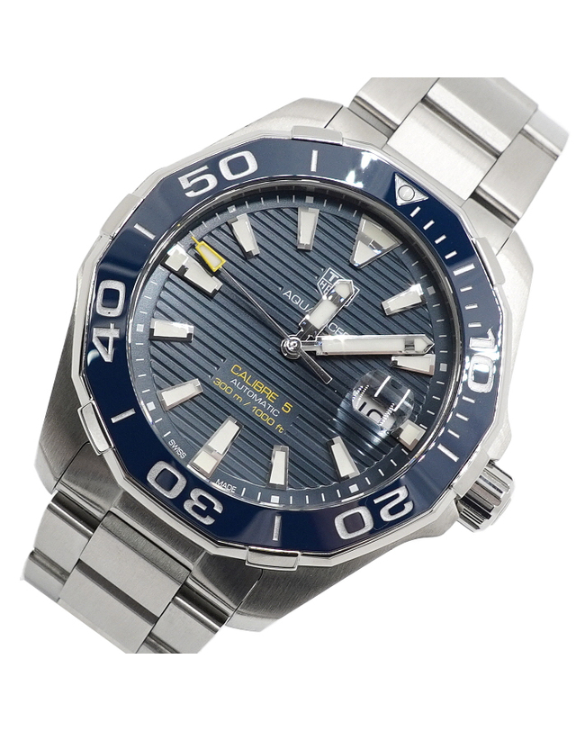 태그 호이어 [중고명품] [중고명품] Tag Heuer(태그호이어) WAY201B AQUARACER 아쿠아레이서300 청판 오토매틱 43mm 스틸 남성 시계aa67702 착용컷
