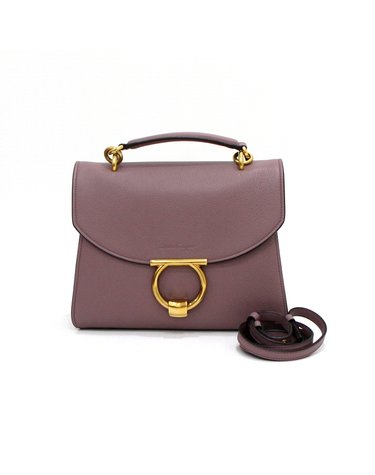 [중고명품] Ferragamo(페라가모) 21 H493 신더로즈 금장 간치니 마고 토트백 겸 숄더백aa64186