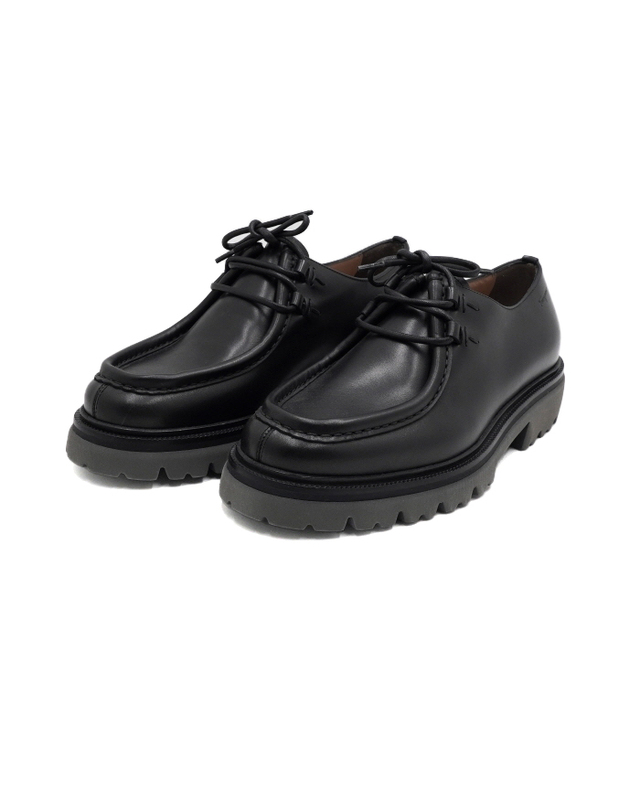페라가모 [중고명품] [중고명품] Ferragamo(페라가모) 020933 블랙 Italo 이탈로 가죽 레이스업 더비 남성 로퍼 구두aa68956 착용컷