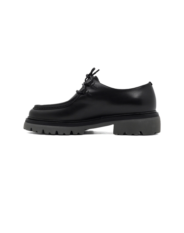 페라가모 [중고명품] [중고명품] Ferragamo(페라가모) 020933 블랙 Italo 이탈로 가죽 레이스업 더비 남성 로퍼 구두aa68956 착용컷