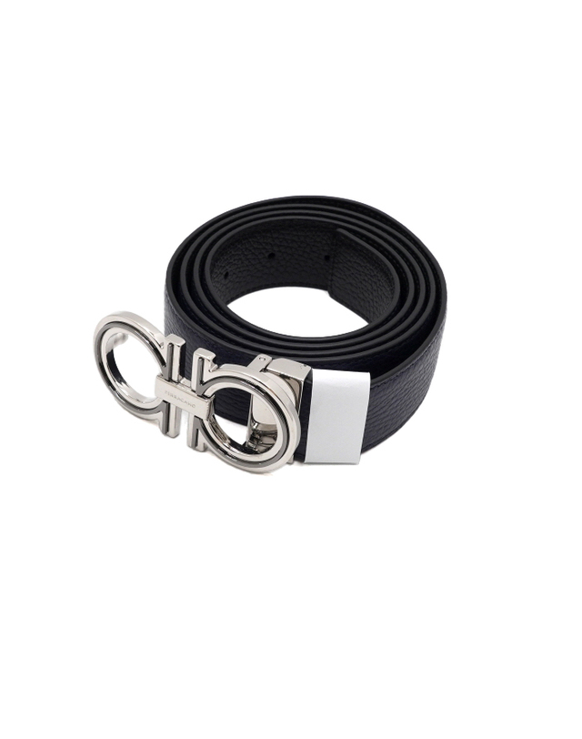 페라가모 [중고명품] [중고명품] Ferragamo(페라가모) 670724 다크 네이비 간치니 리버서블 양면 남성 벨트aa68948 착용컷