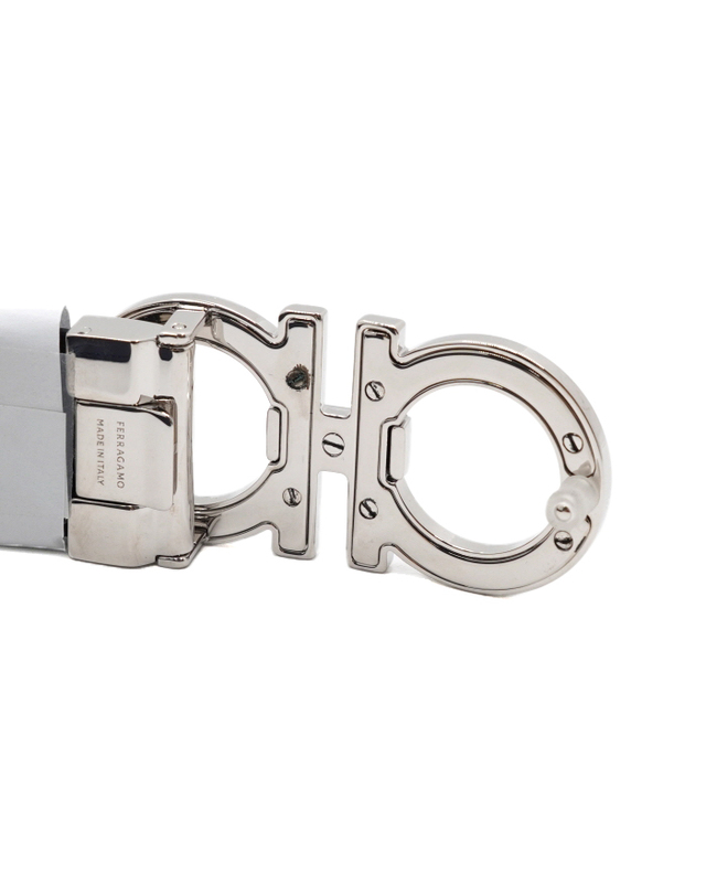 페라가모 [중고명품] [중고명품] Ferragamo(페라가모) 670724 다크 네이비 간치니 리버서블 양면 남성 벨트aa68948 착용컷