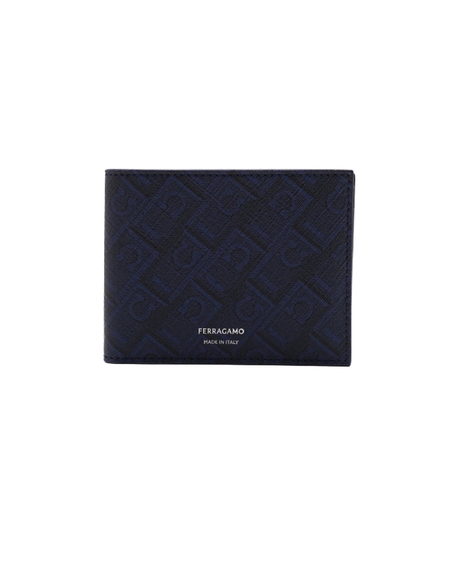 페라가모 [중고명품] [중고명품] Ferragamo(페라가모) 661550 다크 블루 네이비 모노그램 월렛 남성 반지갑aa68946 착용컷