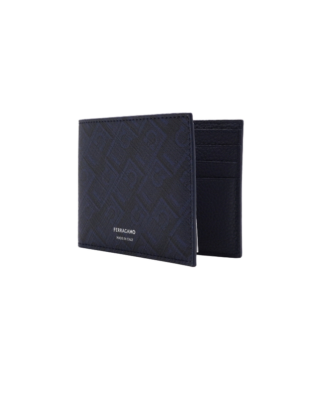 페라가모 [중고명품] [중고명품] Ferragamo(페라가모) 661550 다크 블루 네이비 모노그램 월렛 남성 반지갑aa68946 착용컷