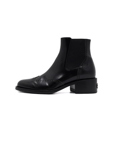 [중고명품] Fendi(펜디) 7U1558 오락 장식 힐 레더 남성 첼시부츠 구두aa64151