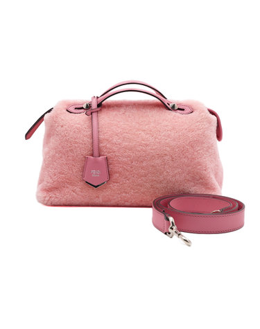 [중고명품] Fendi(펜디) 8BL124 핑크 시어링 바이더웨이 미디엄 토트백 겸 숄더백aa68497