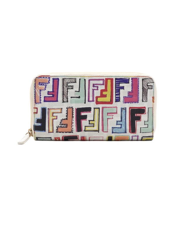 펜디 [중고명품] Fendi(펜디) 8M0024 멀티컬러 주카 그래피티 여성 장지갑aa69031 착용컷