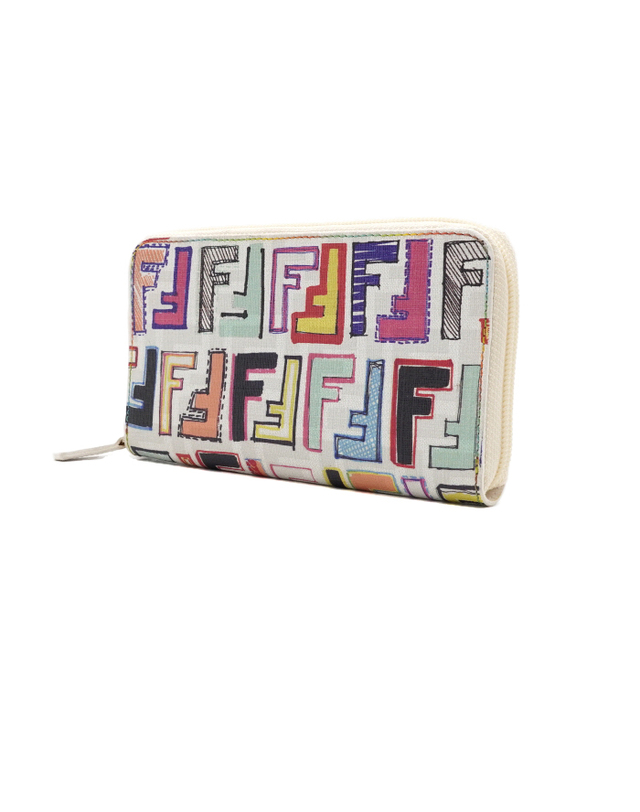 펜디 [중고명품] Fendi(펜디) 8M0024 멀티컬러 주카 그래피티 여성 장지갑aa69031 착용컷