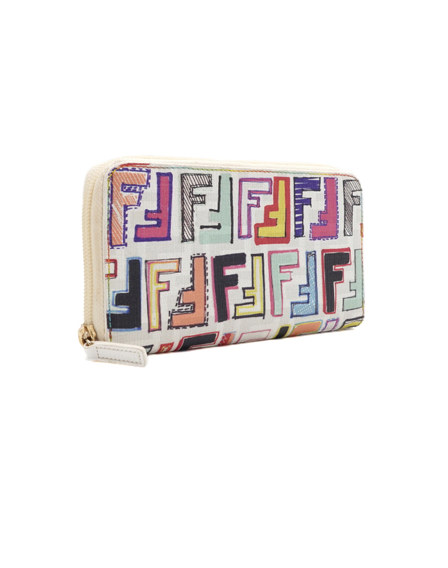펜디 [중고명품] Fendi(펜디) 8M0024 멀티컬러 주카 그래피티 여성 장지갑aa69031 착용컷