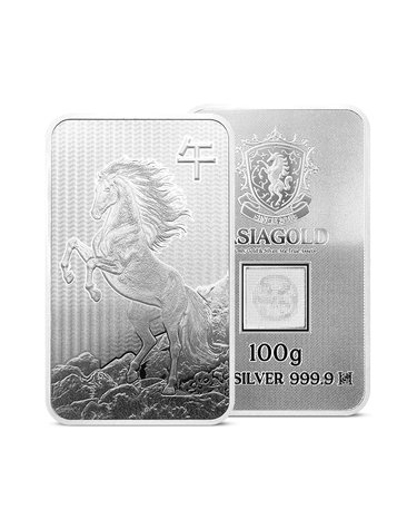 아시아골드 실버바 100g 말