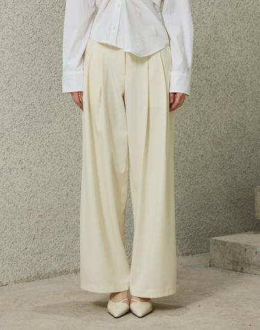 TOMO WIDE SLACKS / IVORY