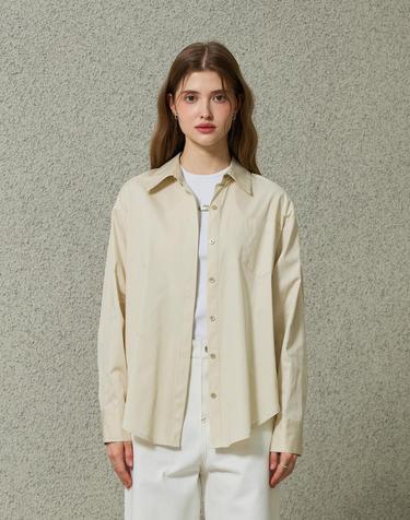 BRIGHT OVERSIZED SHIRT / BEIGE