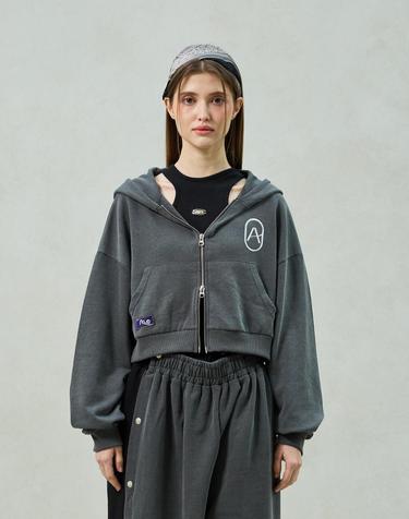 PITA HOOD ZIP-UP / CHARCOAL