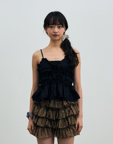 GENIE SLEEVELESS TOP / BLACK