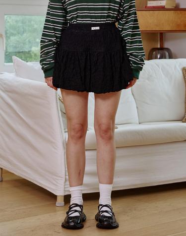 ANNIE BALLOON SKIRT PANTS / BLACK