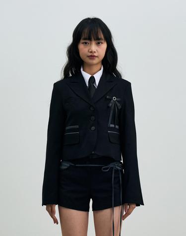 ASTRAL CROP JACKET / BLACK