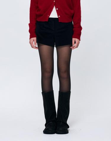 SILEN CORDUROY MICRO PANTS / BLACK