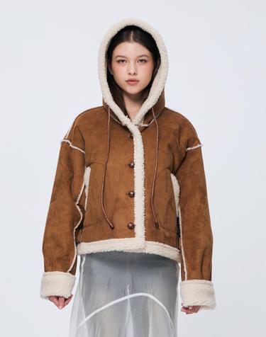 ADORABLE HOOD MUSTANG / CAMEL