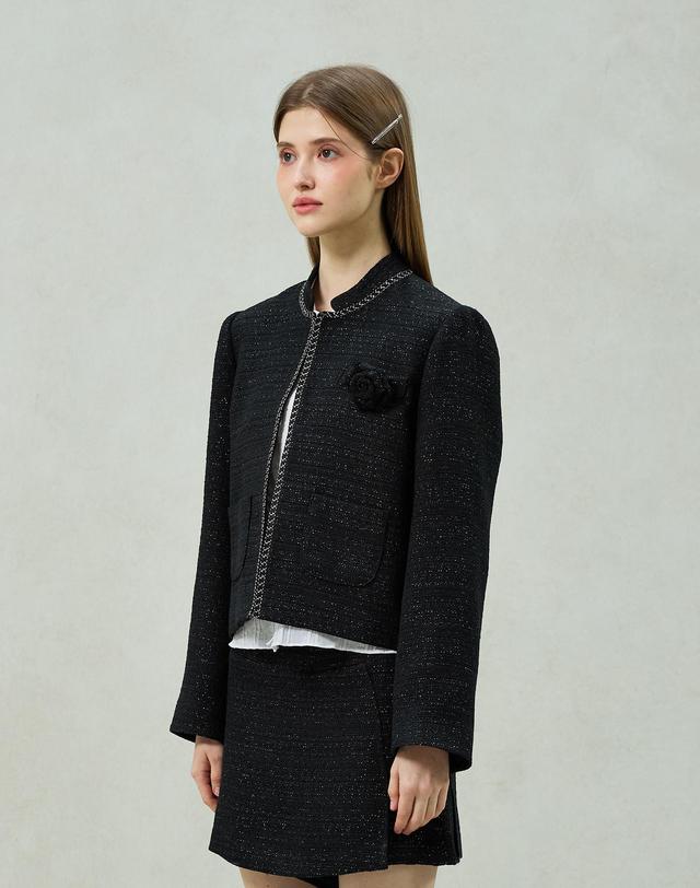 아리킴 AGLOW TWEED JACKET / BLACK 착용컷