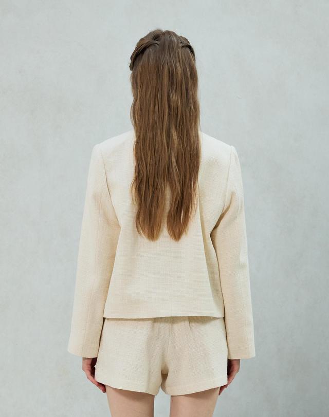 아리킴 CHERISH TWEED JACKET / WHITE 화이트 착용컷