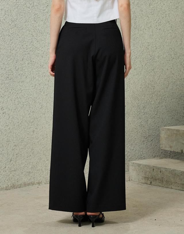 아리킴 TOMO WIDE SLACKS / BLACK 블랙 착용컷