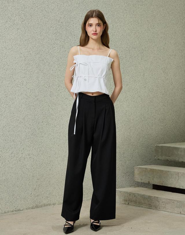 아리킴 TOMO WIDE SLACKS / BLACK 블랙 착용컷