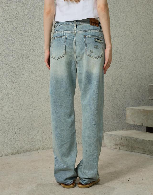 아리킴 CADENZA DENIM PANTS 블루 착용컷