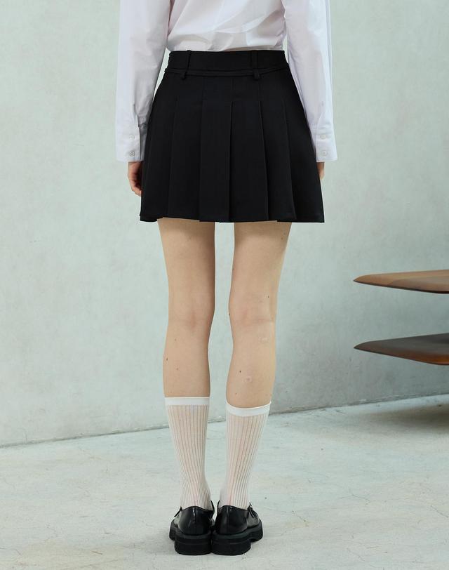 아리킴 DOROTHY PLEATS SKIRT PANTS / BLACK 블랙 착용컷
