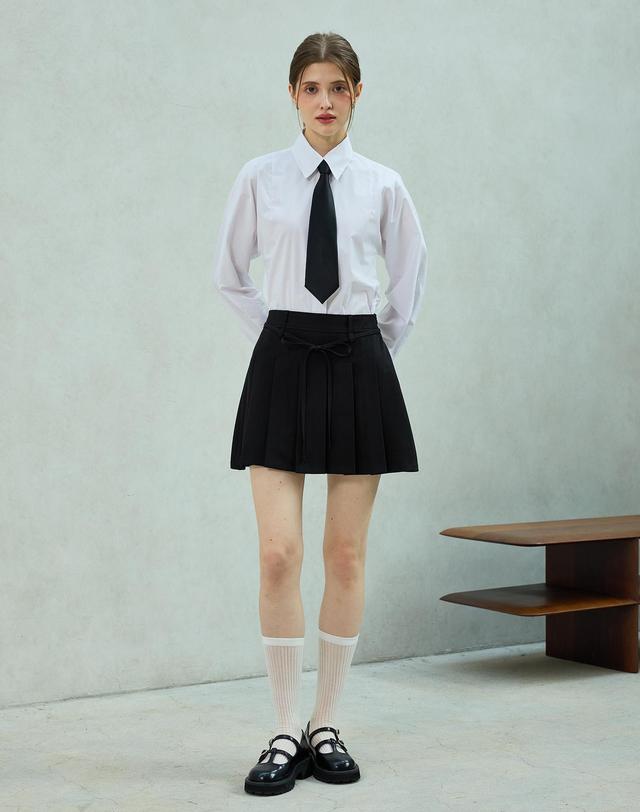 아리킴 DOROTHY PLEATS SKIRT PANTS / BLACK 블랙 착용컷